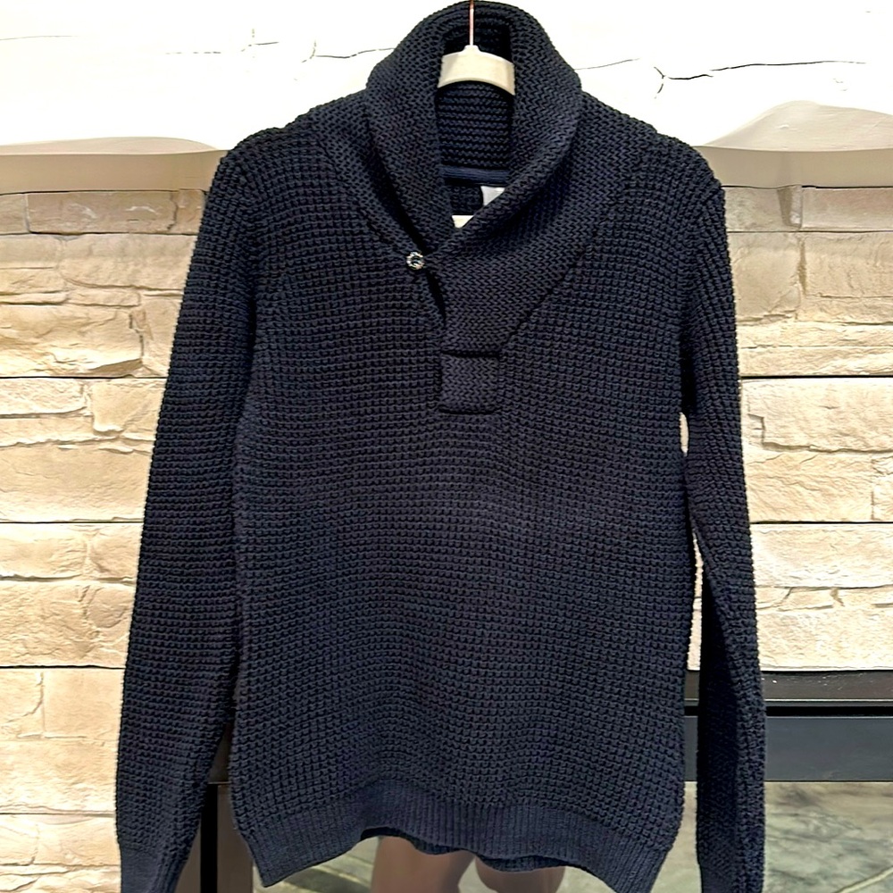 G-star 100% cotton sweater in dark blue